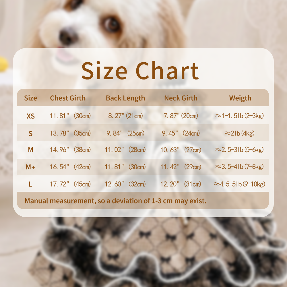 【Pangxigua】Dark Rococo Style Pet Formal Outfit, Gold Circular Bead Chest Panel Black Lace Ruffle Dog Birthday Dress