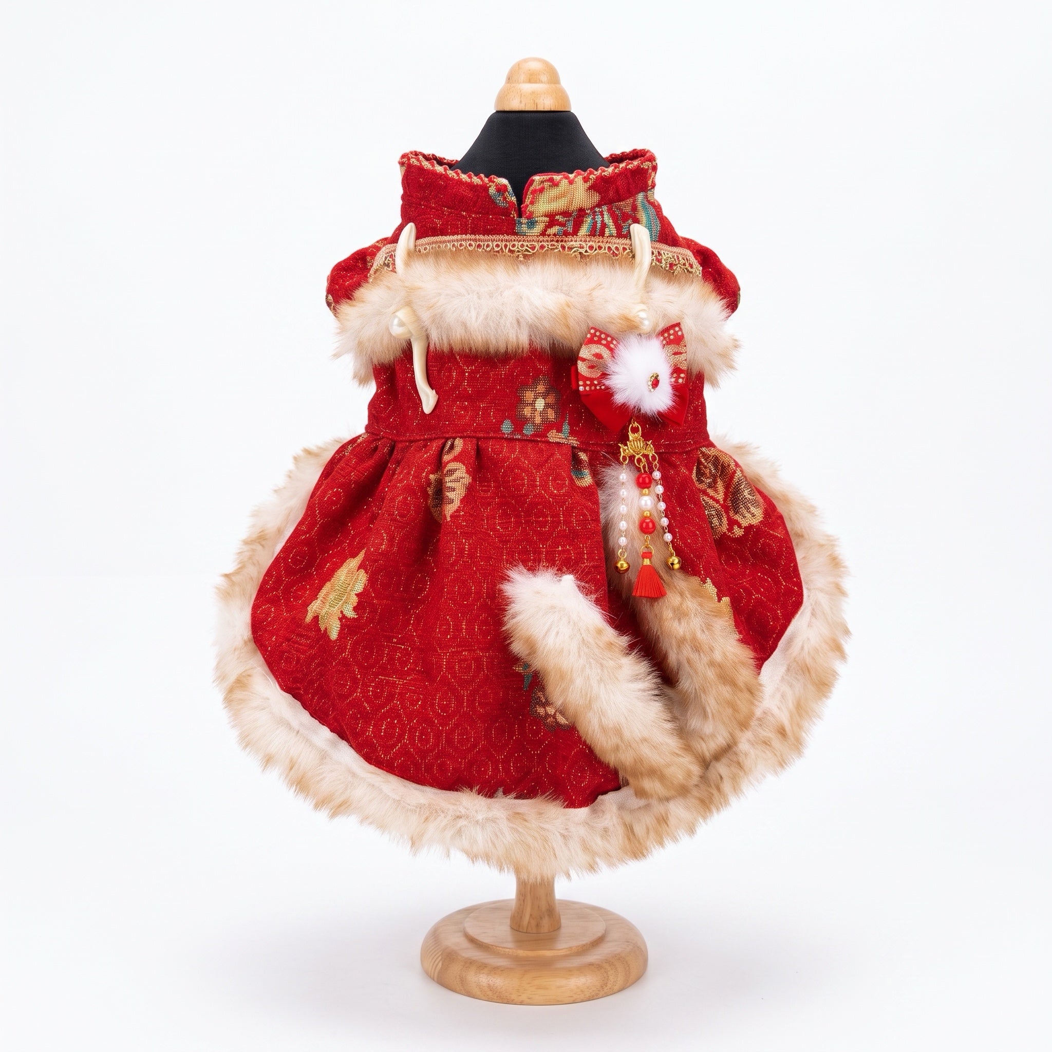 fur christmas dress Womens Midi Dresses Long Sleeve Trim Dresses Mrs Santa Costume Fancy Cosplay Outfits Party Red : Clothing, Shoes & Jewelry 1 x Womens Dress Care Instructions White Fuzzy Dress | Off-Shoulder