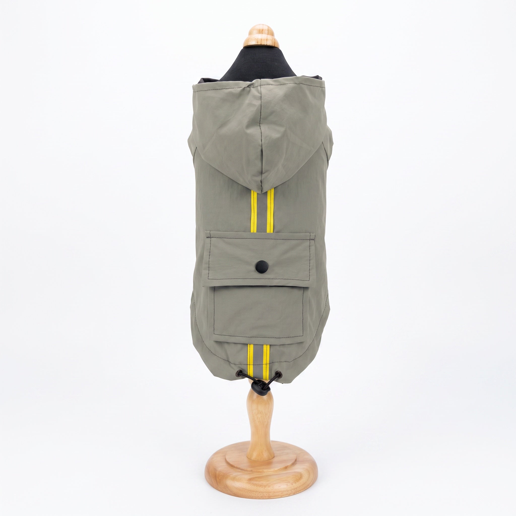 【Chubby Melon】Waterproof Hooded Dog Rain Jacket Windproof Reflective Stripe Puppy Outdoor Coat for Small Dogs
